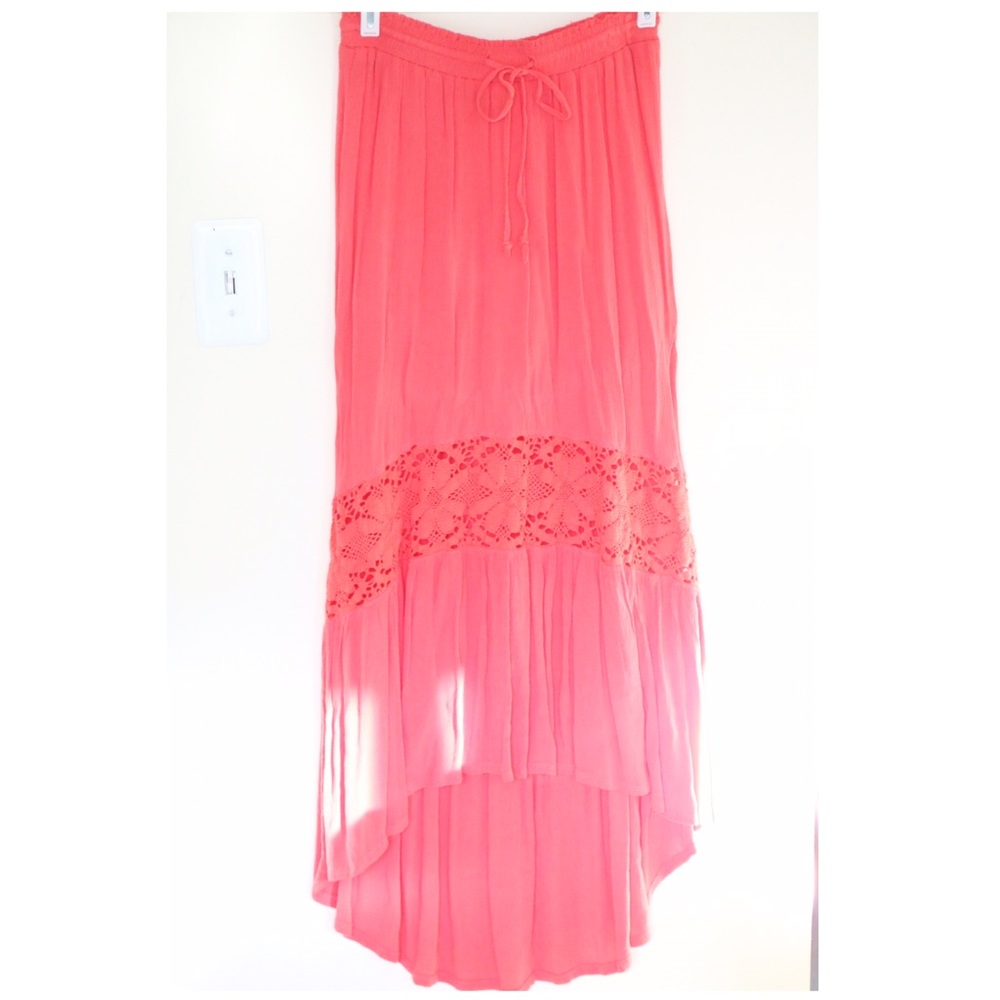 High low maxi skirt